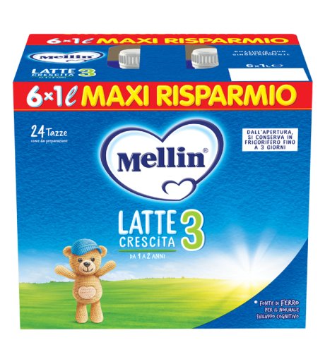 MELLIN 3 Latte Liquido6X1000ml