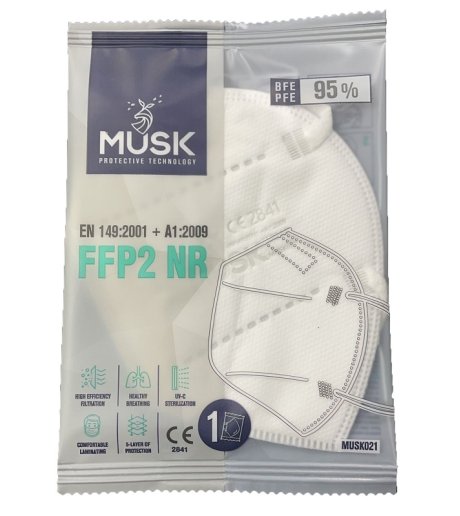 MUSK MASCHERINA FFP2 WHITE 1PZ