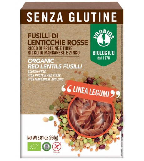 PROBIOS 100%Fusilli Lent.Rosse