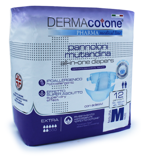 DERMACOTONE Pann.Mut.M 12pz