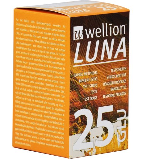 WELLION LUNA 25 STRIPS