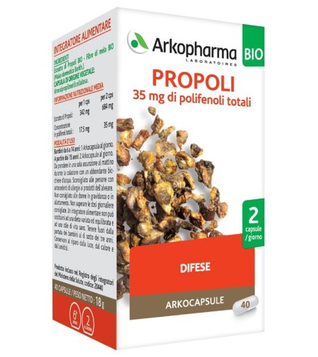 ARKOCAPSULE PROPOLI BIO 40CPS