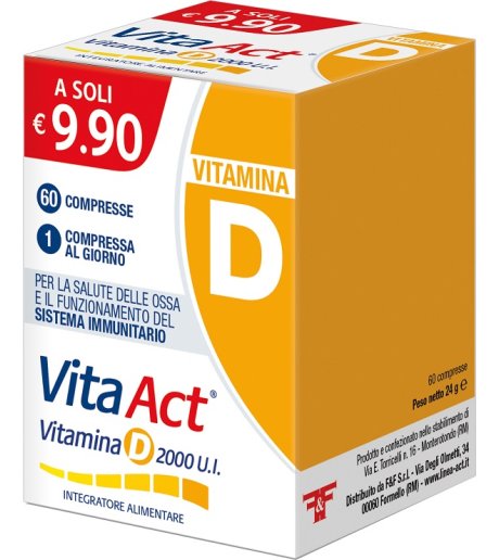 VITA ACT VIT D 2000 UI 60CPR