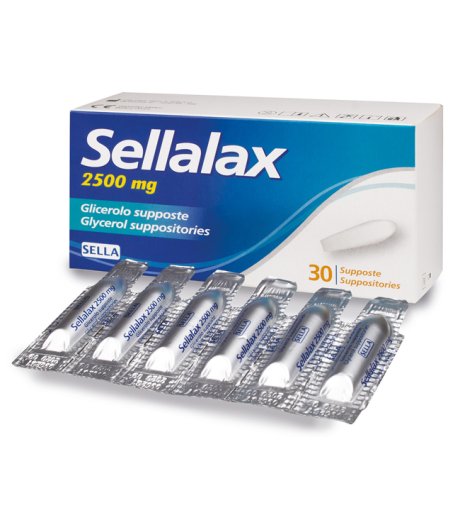 SELLALAX 2500MG SUPP GLIC 30PZ