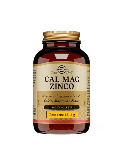 CAL MAG ZINCO 100TAV SOLGAR