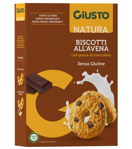 GIUSTO S/G Bisc.AvenaCiocc250g