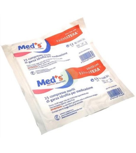 GARZA MEDS 12/8 20X20CM 25PZ