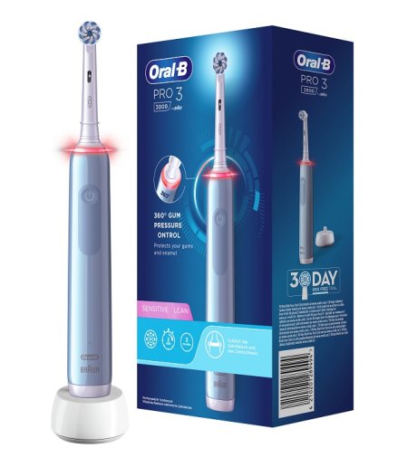 ORAL-B PRO3 Blu Sens.Spazz+2R.