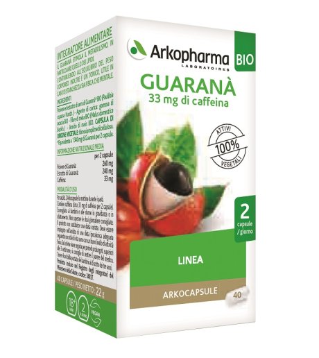 ARKOCAPSULE GUARANA'BIO 40CPS