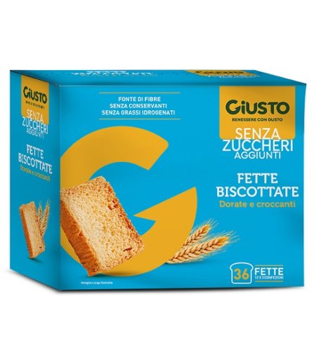 GIUSTO S/ZUCCH FETTE BISC 300G