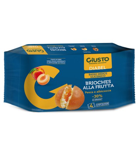 GIUSTO DIABEL BRIOCHE FRUTT4PZ