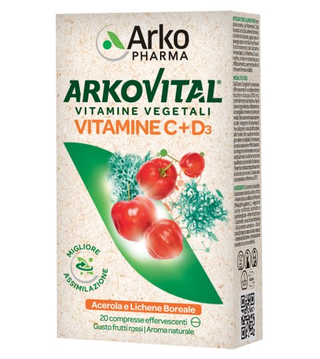 ARKOVITAL VITAMINE C+D3 20CPR