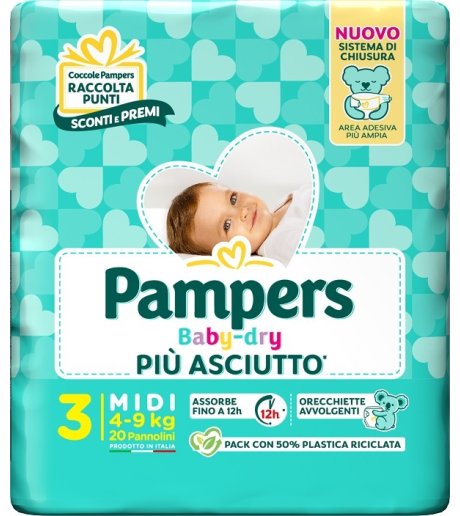 PAMPERS BD DOWNCOUNT MIDI 20PZ