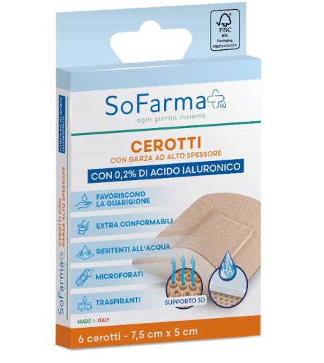 CEROTTO CICATRAZ 7,5X5 6PZ SF+