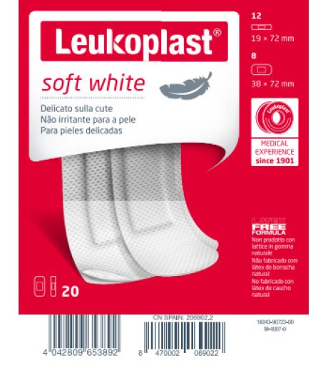 LEUKOPLAST SOFT WHITE 20PZ ASS