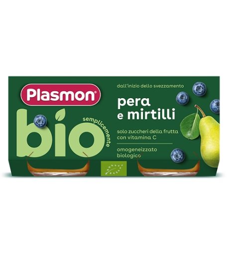 OMO PL.Pera/Mirtillo Bio 2x80g