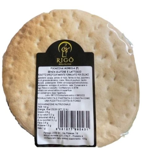 RIGO'Focaccina Morb.100g RIGO'Focaccina Morb.100g
