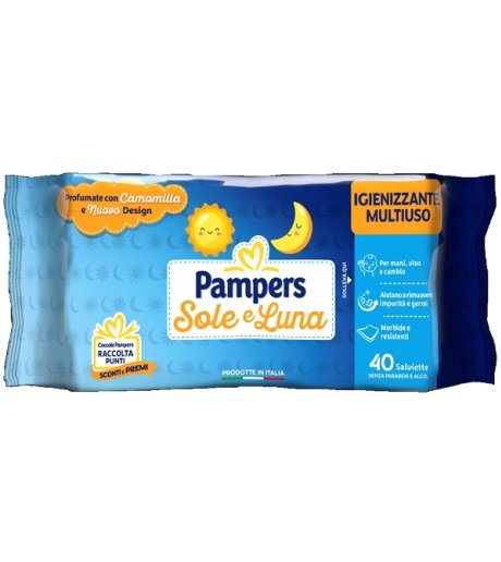 PAMPERS WIPES SOLE&LUNA 40PZ