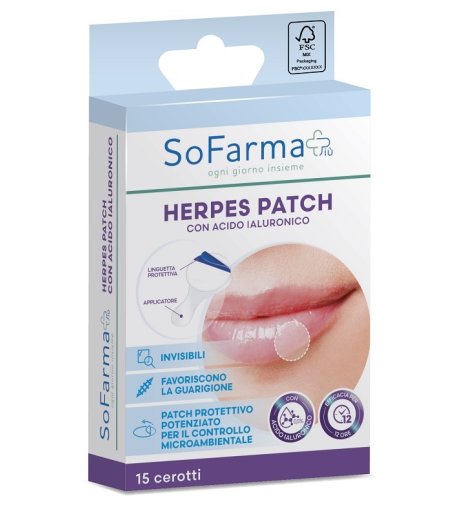 HERPES PATCH IALURONICO 15PZ SF+