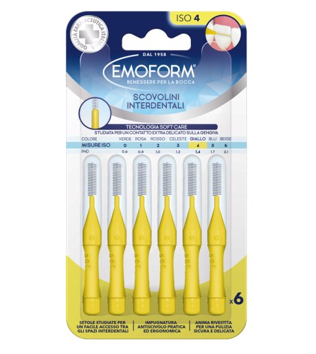 EMOFORM Scov.ISO 4 Giallo 6pz