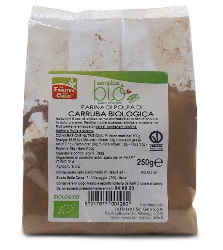 POLPA CARRUBA 250G FINESTRA