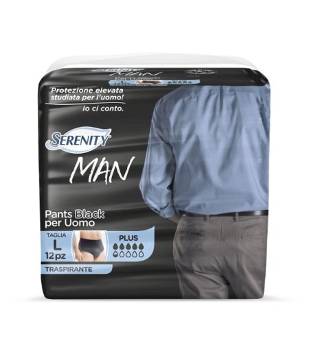 SERENITY MAN PANTS BLACK M 12P