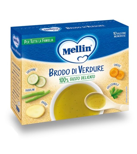 MELLIN BRODO DI VERDURE 10X8G