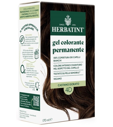 HERBATINT 4D CASTANO DOR 170ML