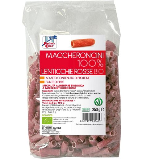 MACCHERONCINI 100% LENTIC RO