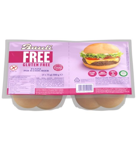 BAULI FREE Panini Hamburger4pz