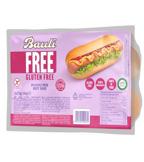 BAULI FREE Panini HotDog 2x75g