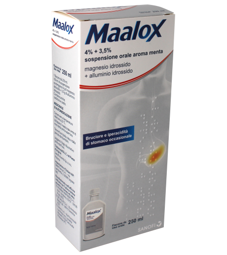 Maalox*os Sosp 250ml 4%+3,5%