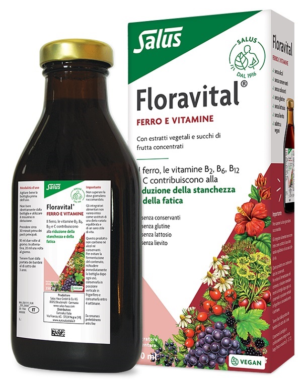 EUROSALUS VR FLORAVITAL-FERRO S/GLUT 250ML