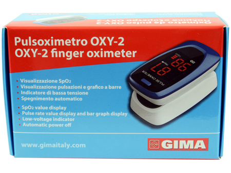 gima spa pulsossimetro da dito oxy-2