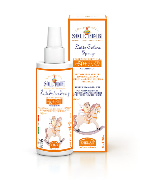 HELAN COSMESI Srl SOLE BIMBI Latte Spy fp50+100m