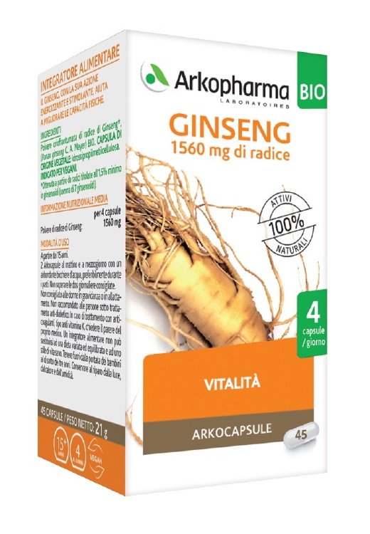 ARKOFARM Srl ARKOCAPSULE GINSENG 45CPS BIO
