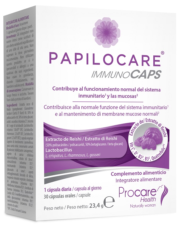 PROCARE HEALTH ITALIA Srl PAPILOCARE IMMUNOCAPS 30CPS