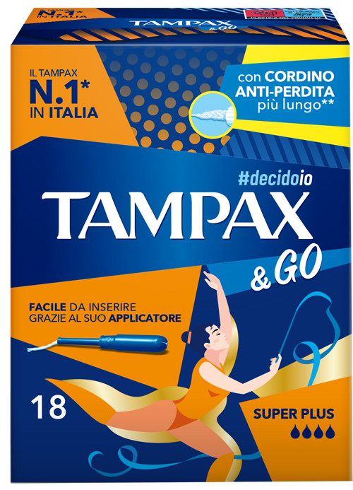 FATER SpA TAMPAX &GO SUPER PLUS 18PZ