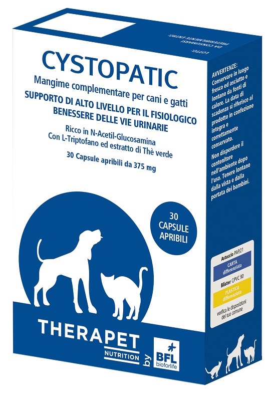 BIOFORLIFE ITALIA Srl CYSTOPHAN Therapet 30*Cps