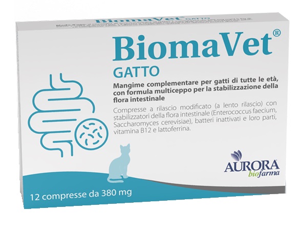 AURORA BIOFARMA Srl BIOMAVET GATTO 380MG 12 CPR
