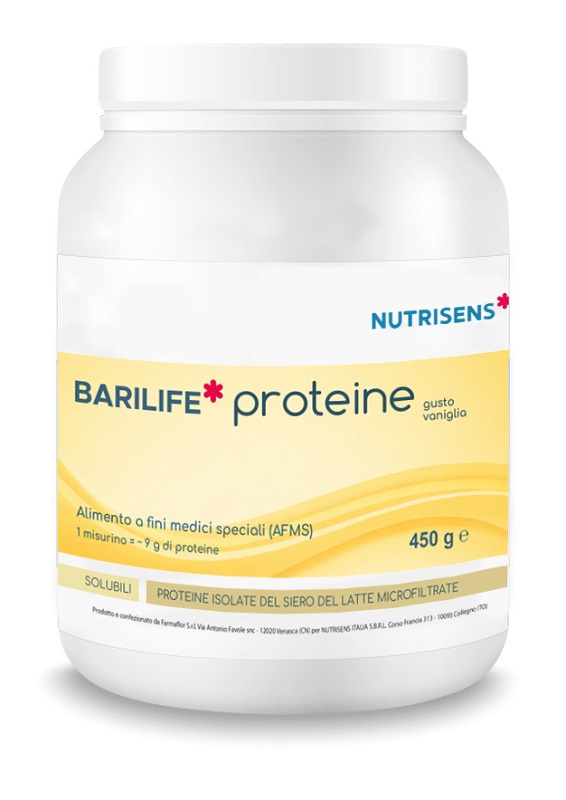 NUTRISENS ITALIA SBRL BARILIFE PROTEINE Vaniglia450g